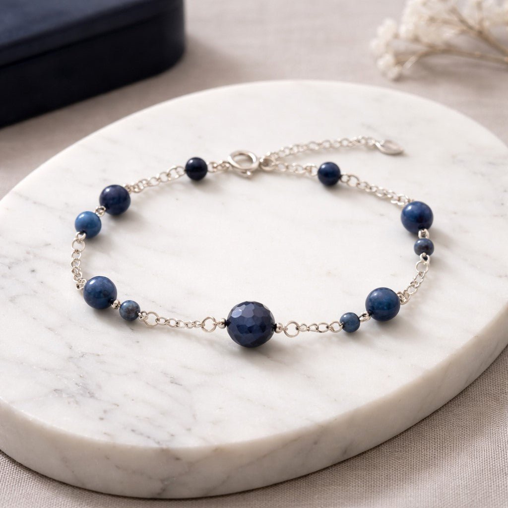 Bracelet Sodalite Argent 925 - Pierre Naturelle