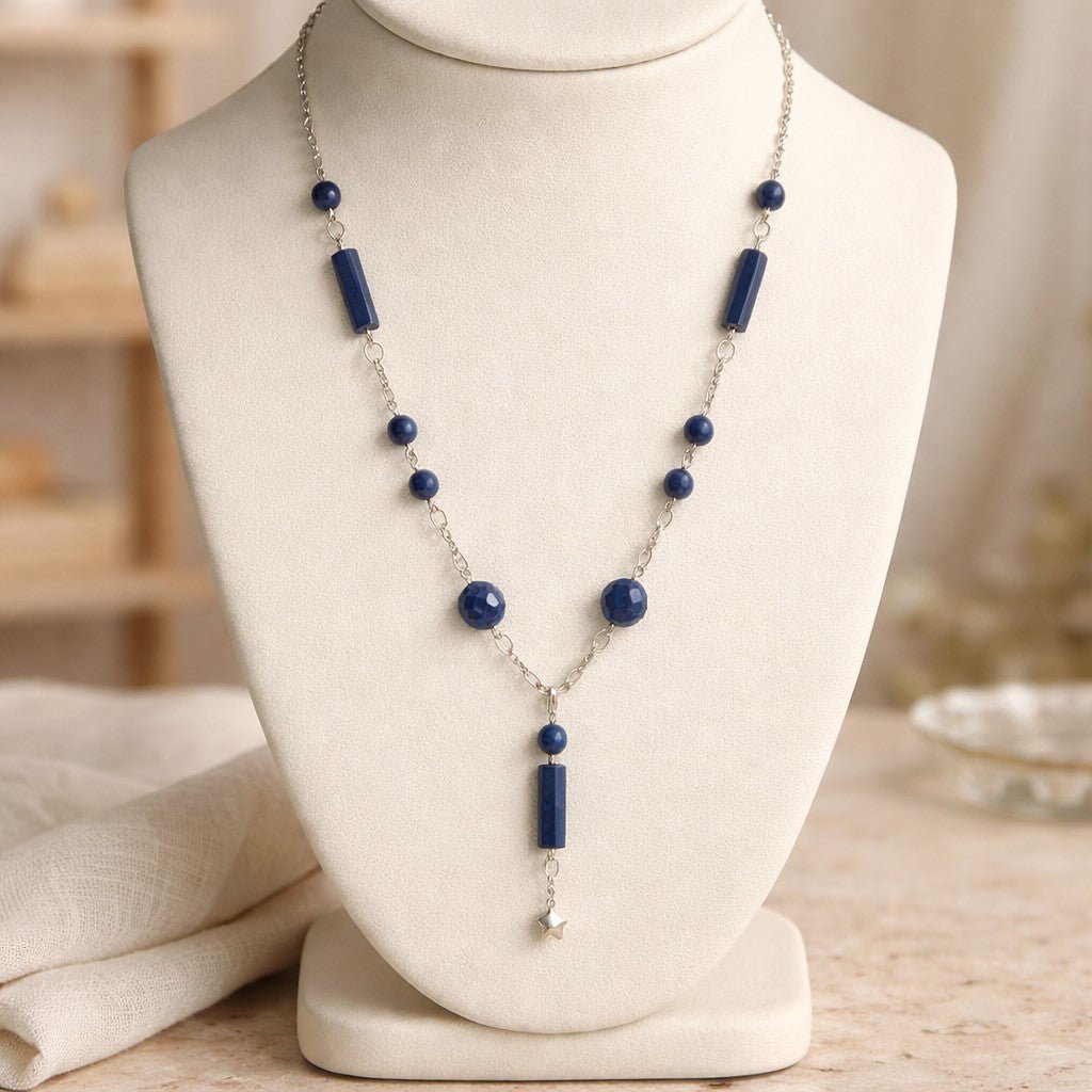 Pendentif Sodalite Argent 925 - Pierre Naturelle