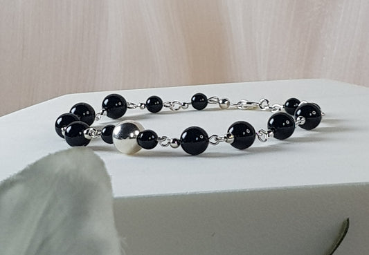 Tourmaline noire, argent 925