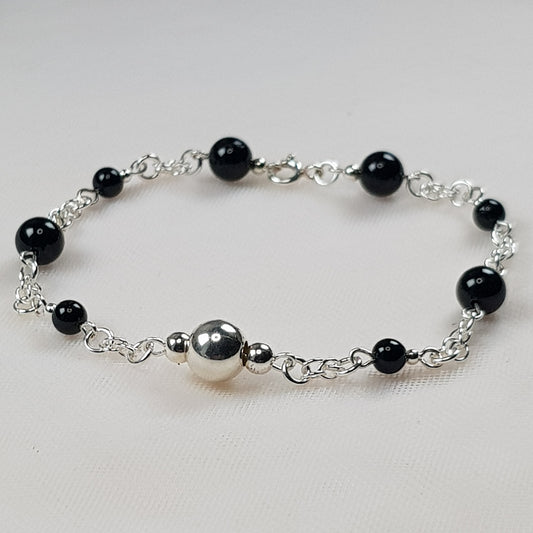 Tourmaline noire, argent 925