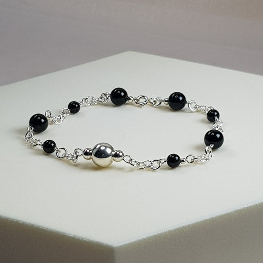 Tourmaline noire, argent 925