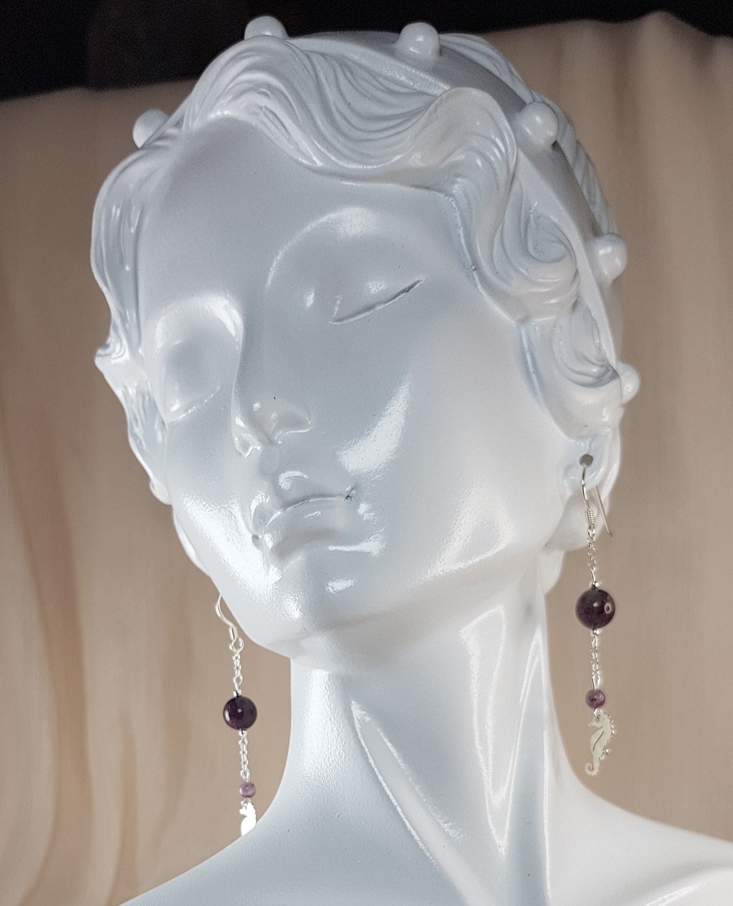 Tourmaline rose argent 925