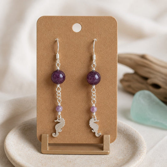 Boucles d'Oreilles Tourmaline Rose - Argent 925 & Pierre Naturelle