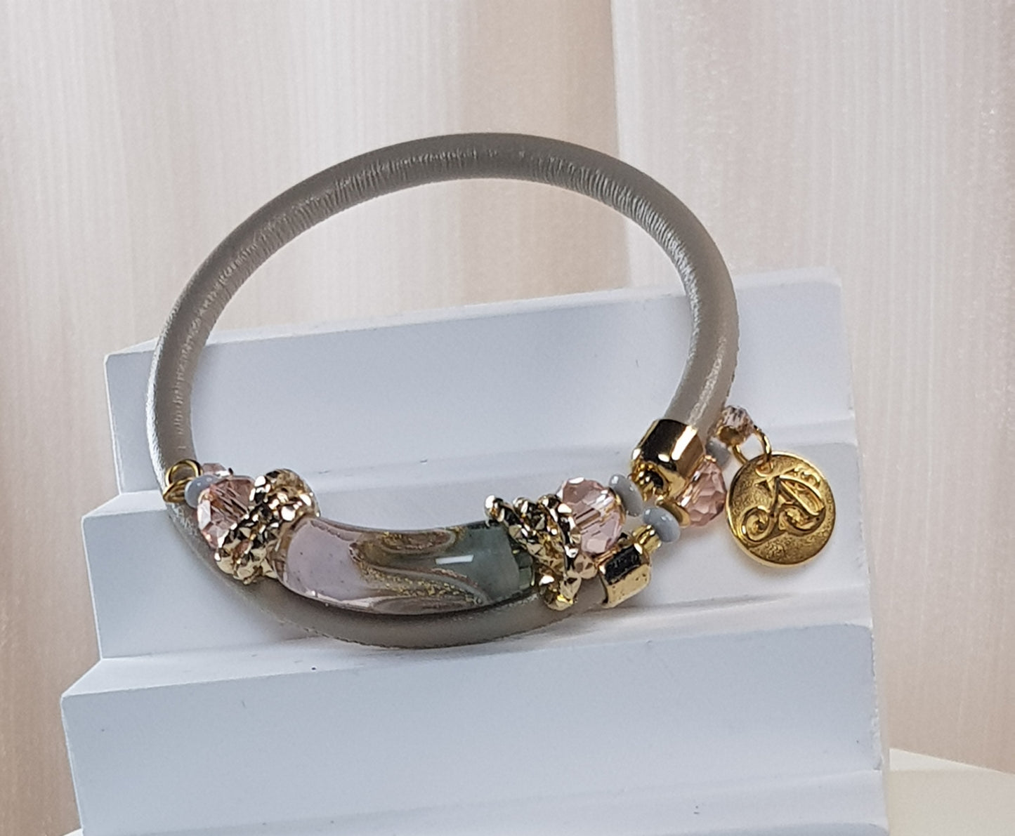 Bracelet murano tube luxe tendresse