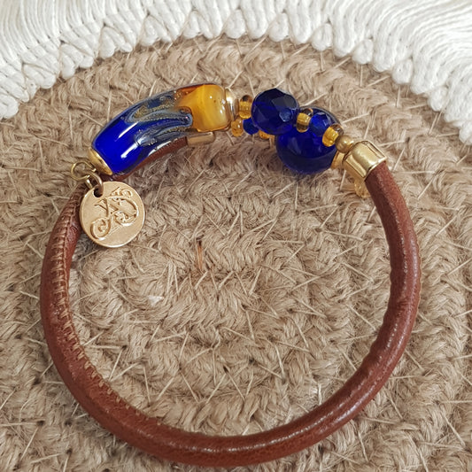 Bracelet murano tube luxe