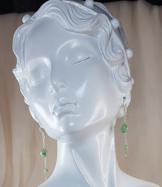 Turquoise de Mongolie argent 925