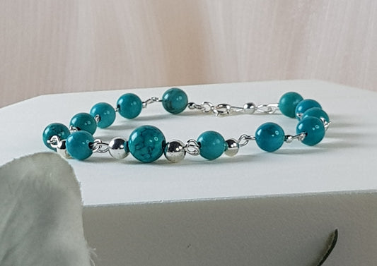 Turquoise de chine argent 925