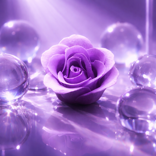 Rose de Bain Violette - Pétales Parfumés Élégants