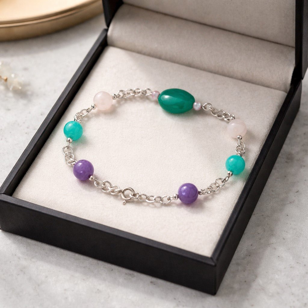 Bracelet Volupté - Lithothérapie Pierres Naturelles Argent 925
