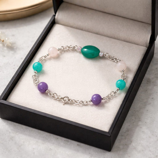 Bracelet Volupté - Lithothérapie Pierres Naturelles Argent 925