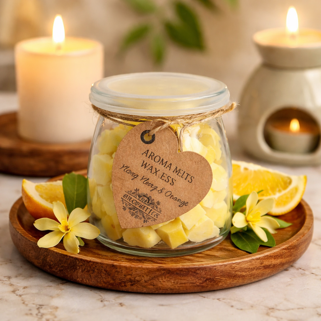 Fondants Cire de Soja Ylang-Ylang Orange - Sensualité et Joie de Vivre
