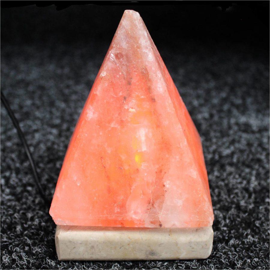 Lampe pyramide en cristal de sel d'himalaya USB