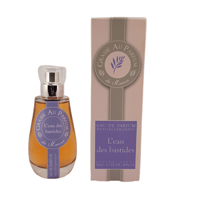 Flacon d'eau de parfum Manon pour femme de Grasse, fragrance française élégante et intemporelle