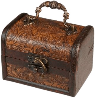 Boîte à bijoux en bois style colonial, écrin authentique artisanal pour bijoux précieux