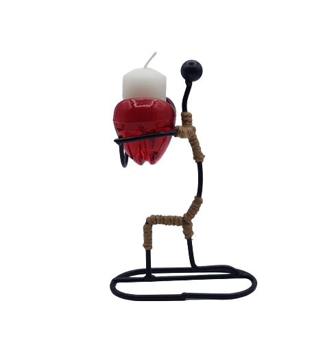 Porte-bougie romantique, ambiance intime et élégante pour bougie