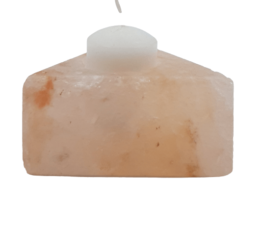 Bougeoir en cristal de sel d'himalaya