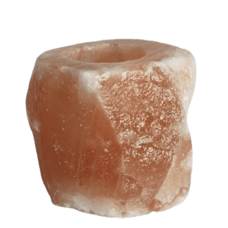 Bougeoir en cristal de sel de l'himalaya