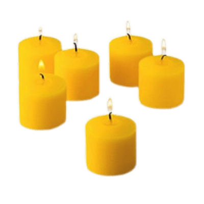 Petite bougie votive citron