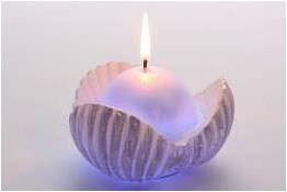 Bougie LED perle nacrée, élégance et sécurité sans flamme pour ambiance douce