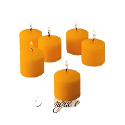 Petite bougie votive mangue papaye