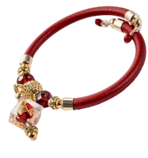 Bracelet murano Toscane rouge