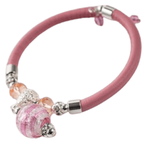 Bracelet murano  Toscane rose