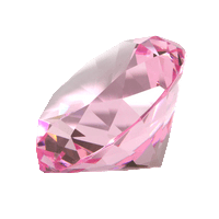 Diamant en verre cristal rose