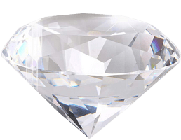 Diamant décoratif en verre cristal transparent, objet de décoration intemporel et lumineux
