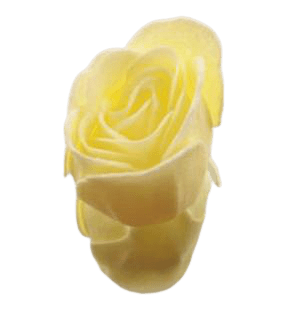 Rose de bain jaune