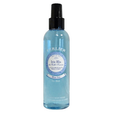 Flacon d'eau parfumée pour le corps Iris Bleu de Grasse, fraîcheur florale délicate et raffinée