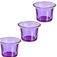Photophore en verre violet