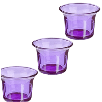 Photophore en verre violet, ambiance mystique et spirituelle pour bougie