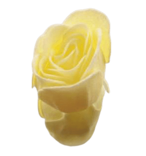 Rose de bain parfumée jaune, pétales effervescents ensoleillés détente et relaxation