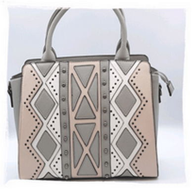 Sac à main Darnel gris et rose - élégance bicolore en promotion