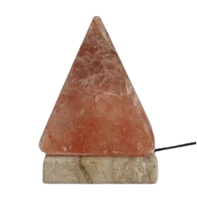 Lampe pyramide en cristal de sel d'Himalaya USB, ionisation naturelle et lumière douce